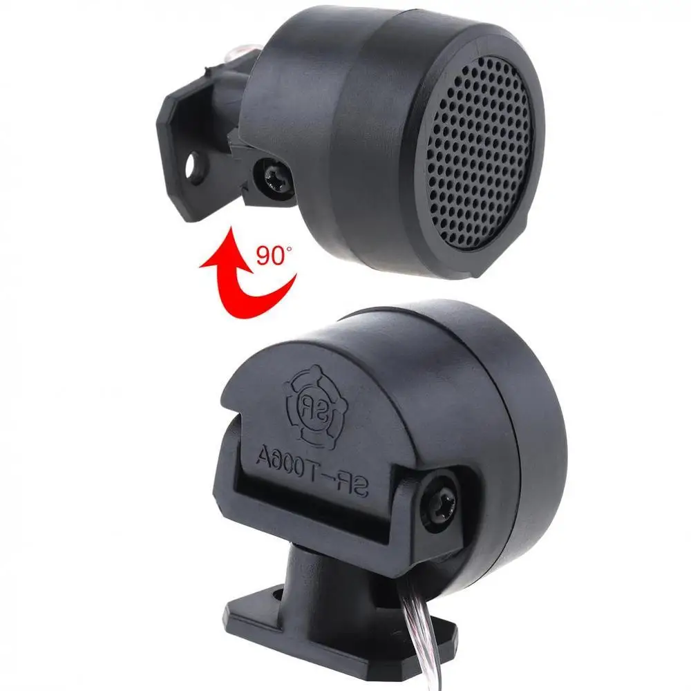 1Pair 12V Tweeter Speakers 500W Pre-wired Dome Audio System High Quality Super Loud For Auto Car Wear Resistant And Durable