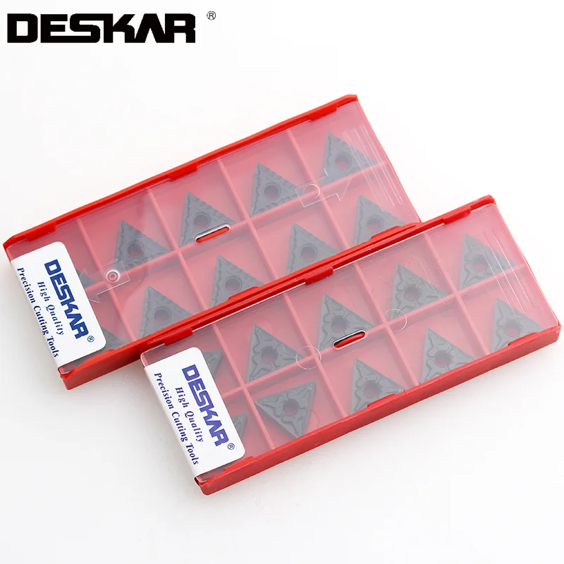 

10PCS DESKAR TNMG160404 TNMG160408 TNMG160412 CM CQ PM TM HQ LF9118 Turning Tools Carbide Inserts Lathe Cutter Tool CNC