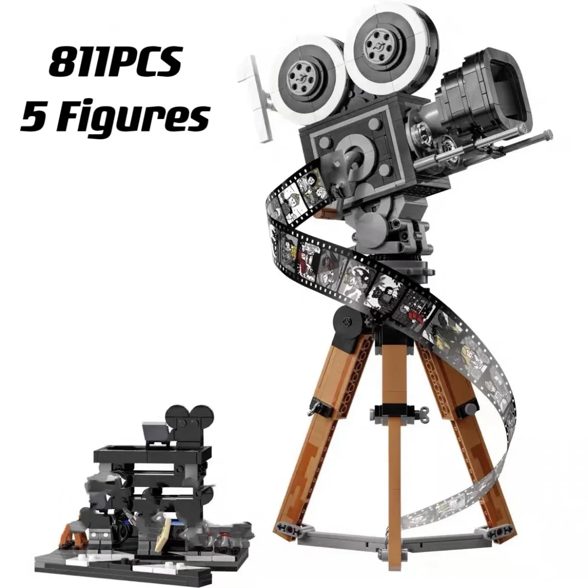 Building Block Toys MINISO Disney 43230 Tribute Camera 811PCS Building Set 100th Anniversary Collectible Bricks Building Toys Gift for Kids Adult