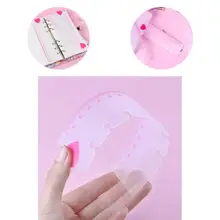 

2Pcs Binder Ruler Lightweight PVC Precise Anti-slid Slot Bookmark Ruler Album Ruler for School