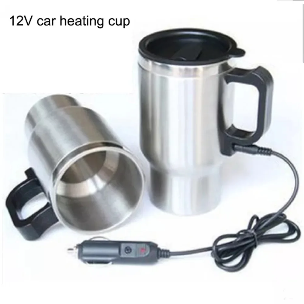 12v 450ml Car Auto Heating Cup Electric Stainless Steel Water Coffee ...