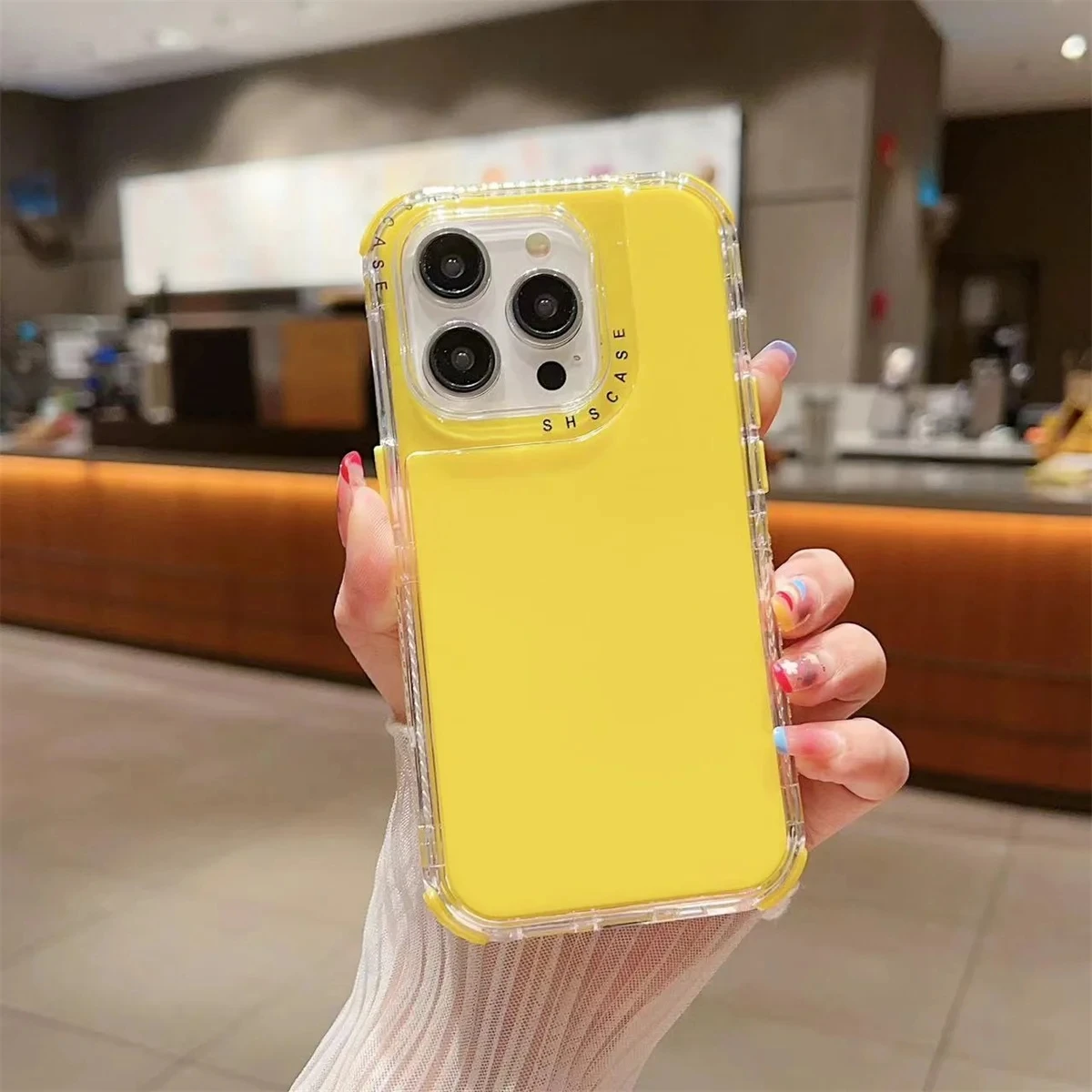 Funda protectora de color sólido de grado militar 3 en 1 para iPhone 16, 15, 14, 13, 12, 11 Pro Max, MINI 6, SE, 7, 8 PLUS, XR, XS Max