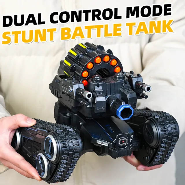 Children's remote control car gesture sensing battle tank four-wheel drive off-road mecha boy toy car 1