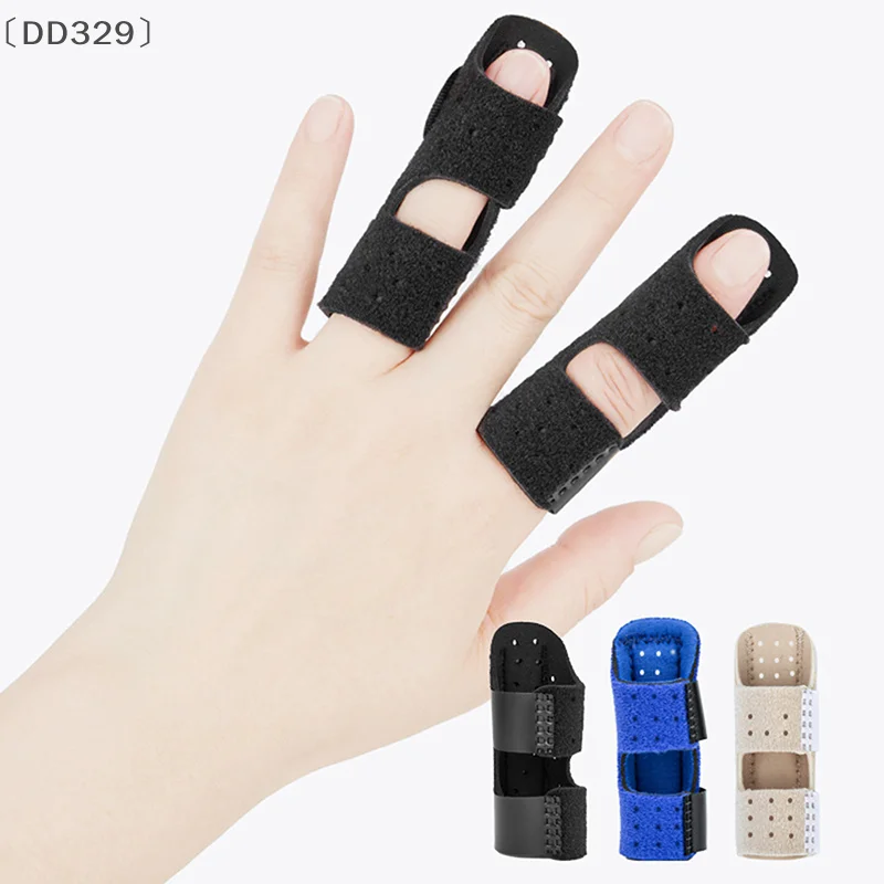 〔DD329〕 Finger Corrector Splint Steel Plate Pain Relief Finger Brace Support Hand Splint Fix Strap Protector Breathable