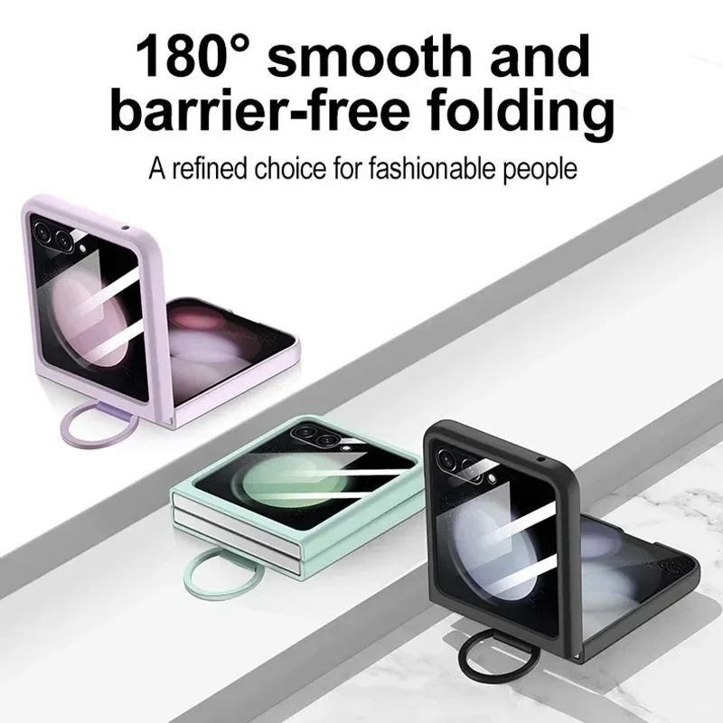 Liquid Silicone Ring Holder Shockproof Case with Screen Protector