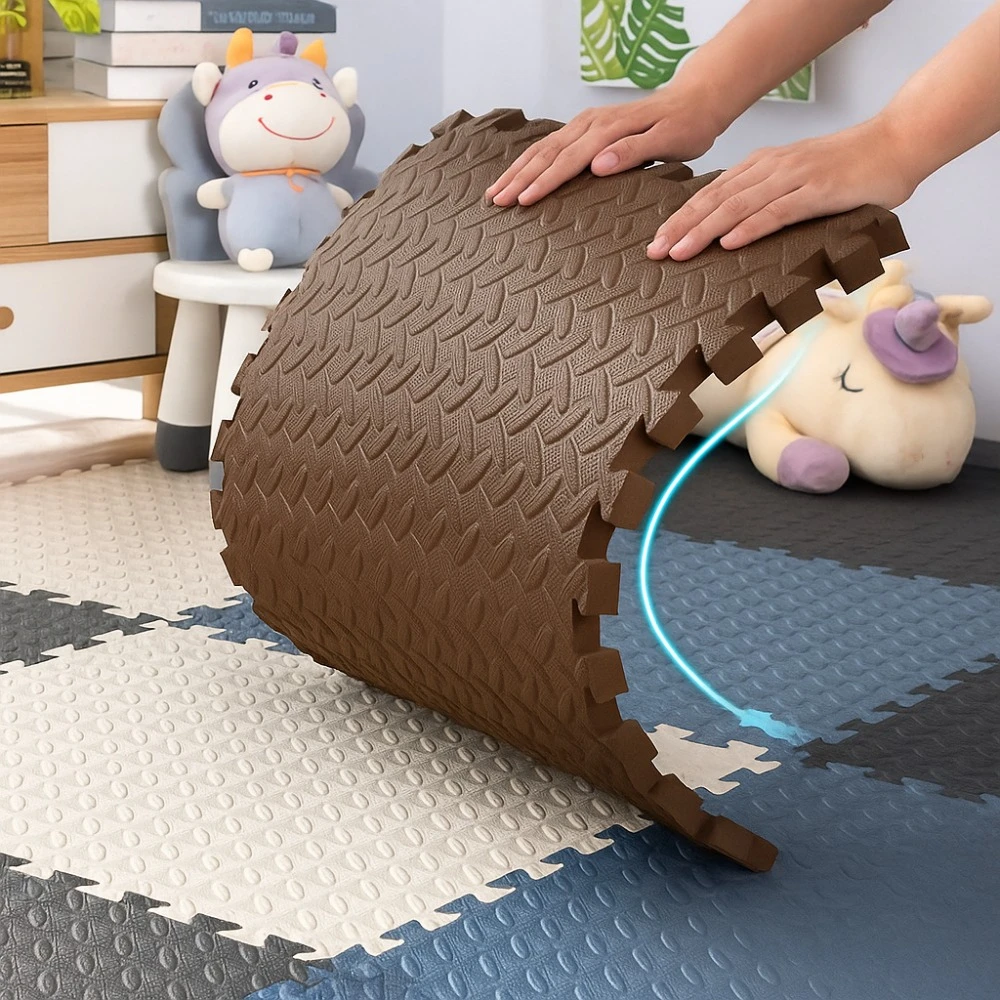 12 Pcs Home Foam Flooring EVA Foam Patchwork Floor Carpet Soft Non Slip Thickened Crawling Mat Children's Play Mat Home Decor