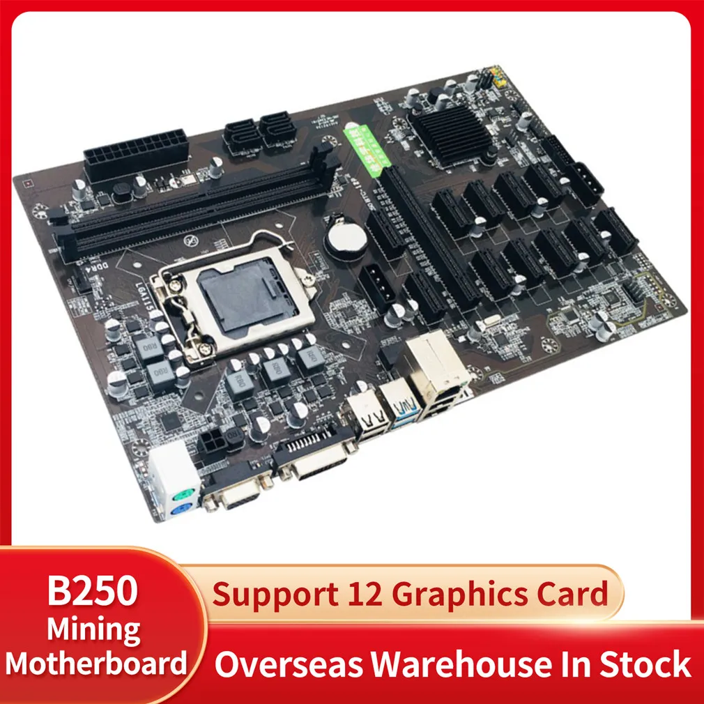Материнская плата B250 BTC для майнинга Asus EXPERT 12 материнская ETH графической карты