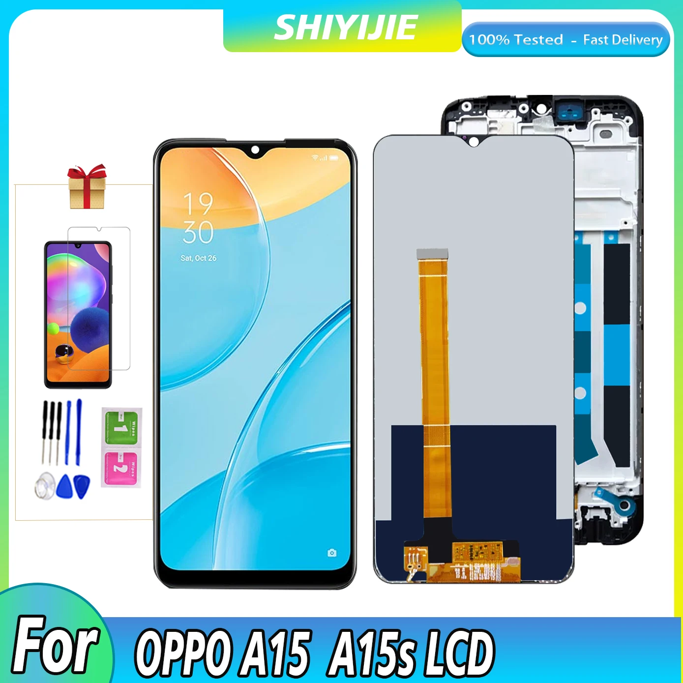 DISPLAY LCD PER OPPO A15 CPH2185 / A15S CPH2179 / A35 PEHM00 TOUCH SCREEN SCHERM