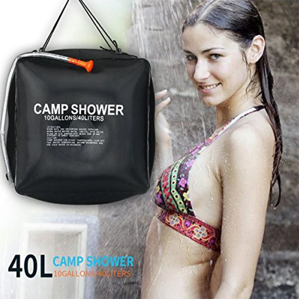 PVC Outdoor Shower Bag with UV Protection for Camping Hiking
