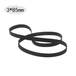 Universal 3mm Width Cassette Tape Machine Flat Rubber Belts - Assorted Set (85mm)