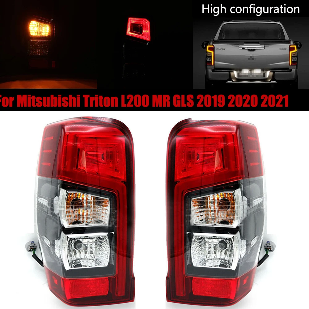 

LED Car Taillight Signal Lamp Rear Tail light With Wire no Bulb For Mitsubishi Triton L200 MR GLS 2019 2020 2021 Car Accessories