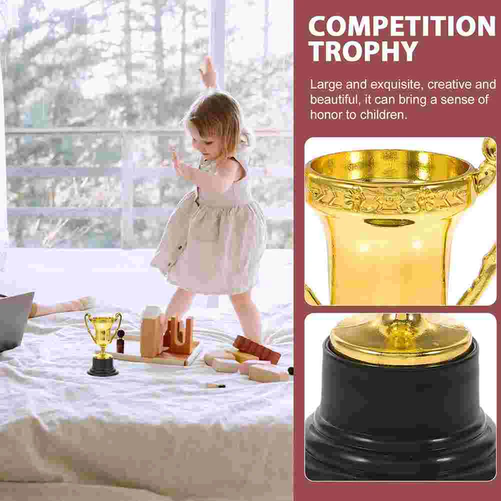 6 Pcs Mini Trophy Toy Plastic Awards Kids Trophies Sports Souvenirs Early Learning Gifts Children Prize Award Memorabilia