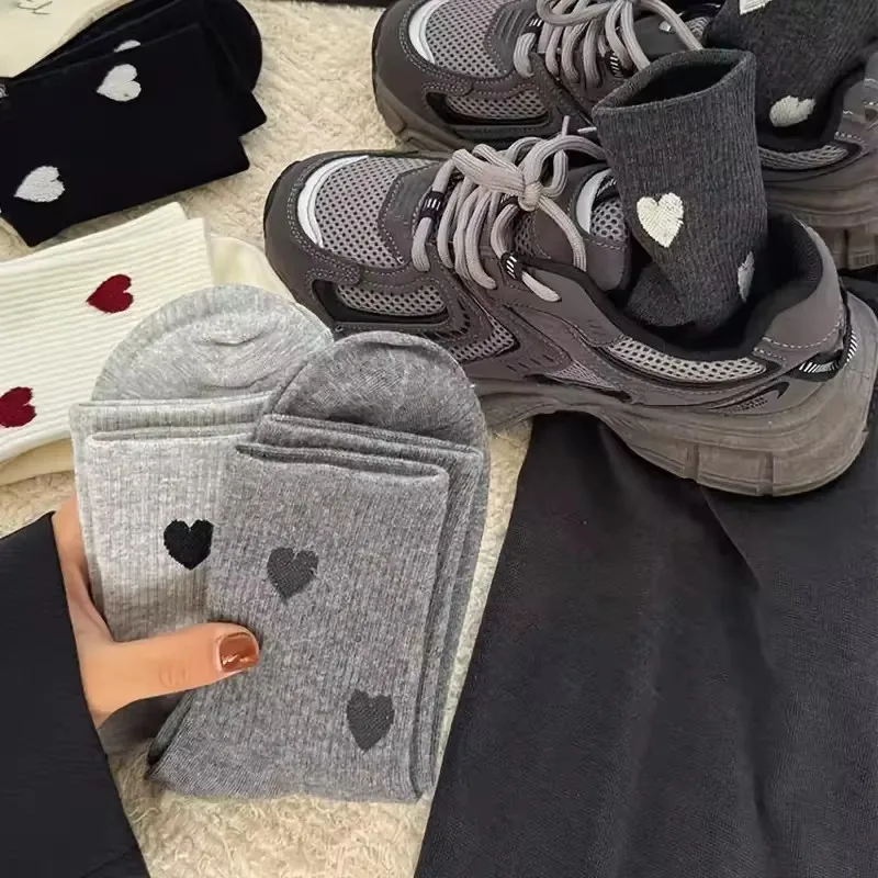 2 Pairs of Stylish Women's High Top Socks - Comfortable, Fashionable, and Breathable