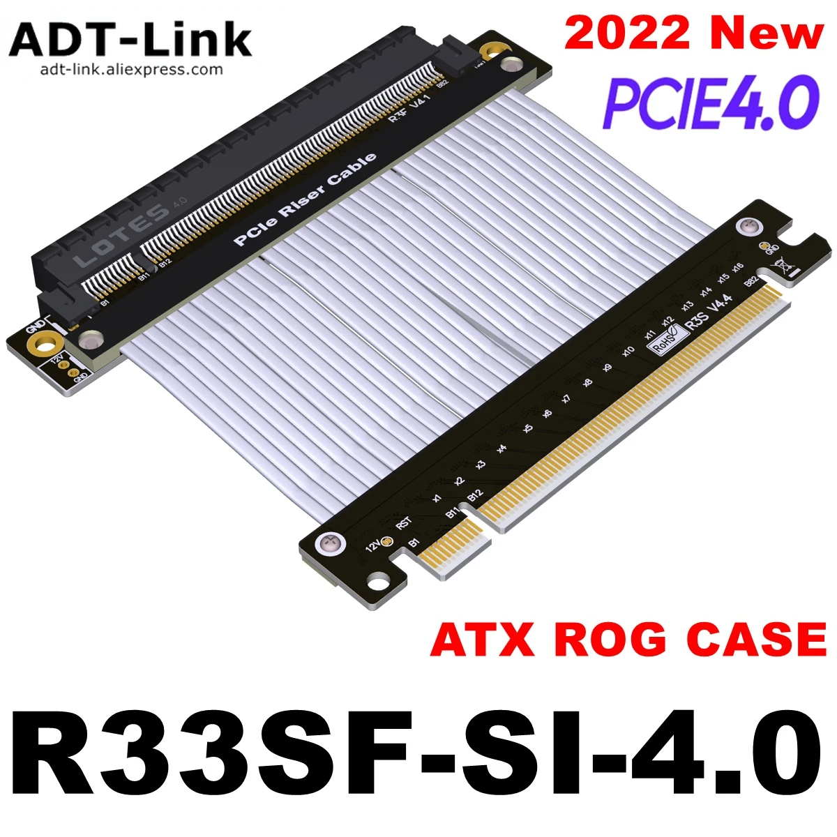 Pcie 4.0 X16 Riser Cable [Rtx3090 Rx6900Xt X570 B550 Z590 Testato] Schermato Extreme Vertical Mount Gaming Pci Express Gen4