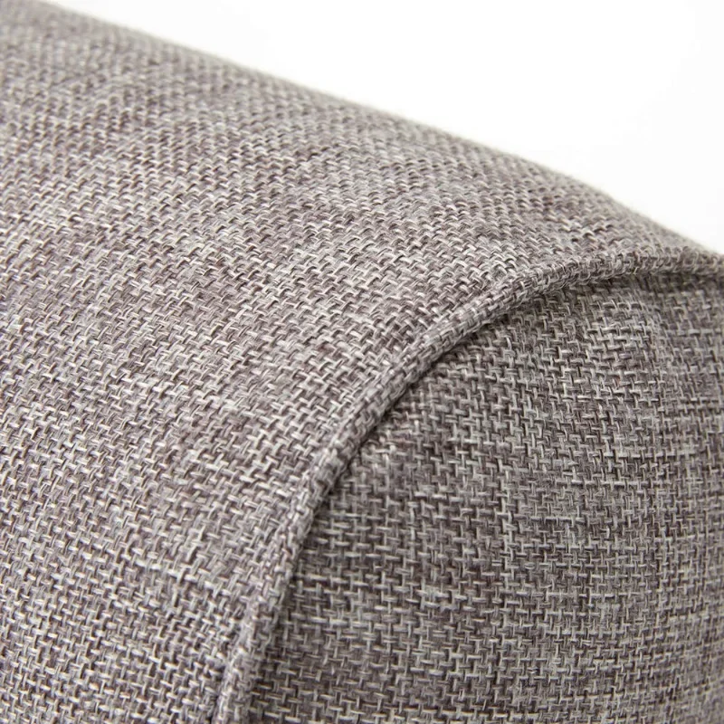 Solid Color Cotton and Linen Cylindrical Lumbar Backrest Office Sofa Headboard Cushion Removable and Washable Candy Pillow