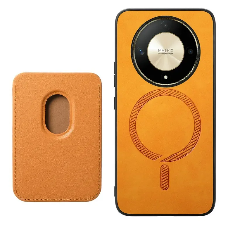 Leather Magnetic Detachable Wallet Case