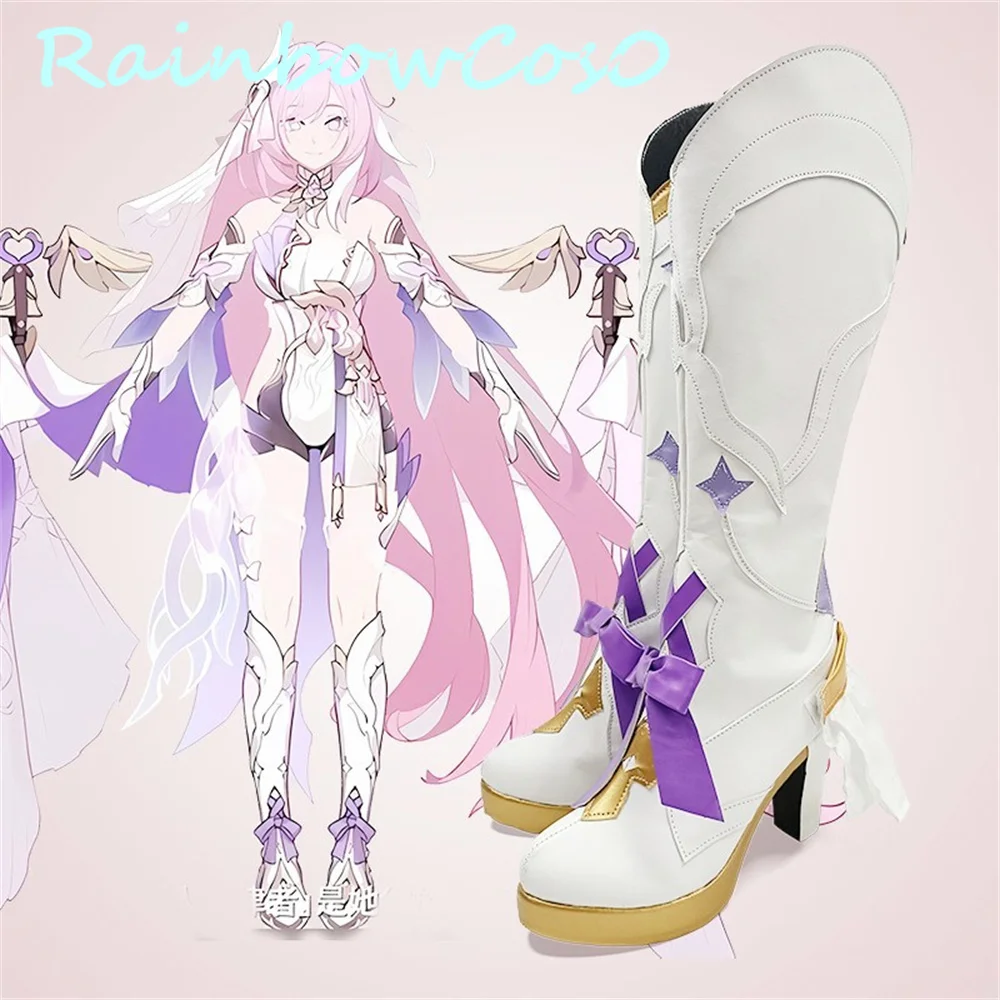 

Elysia Honkai Impact 3 Cosplay Shoes Boots Game Anime Carnival Party Halloween Chritmas W3050
