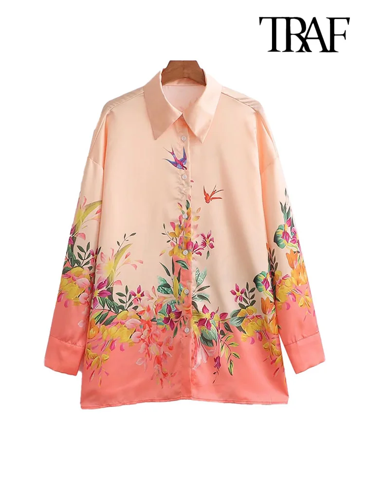 TRAF Women Fashion Oversized Floral 