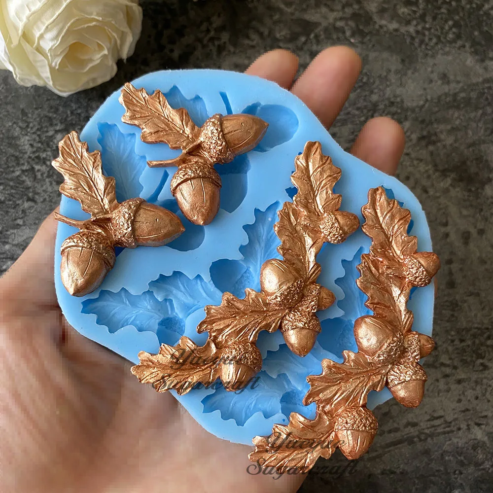 Description Picture 2 of itemNut Fruit silicone cake mold fondant molds cake decorating tools chocolate gumpaste mold fondant tools soap mold Christmas