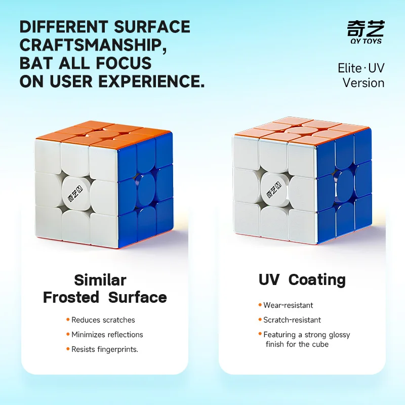 [CubeFun]QiYi M PRO-Elite Version 3x3x3 Magnetic UV Magic Cube Professional 3x3 Speed Puzzle Children's Educational toys 6