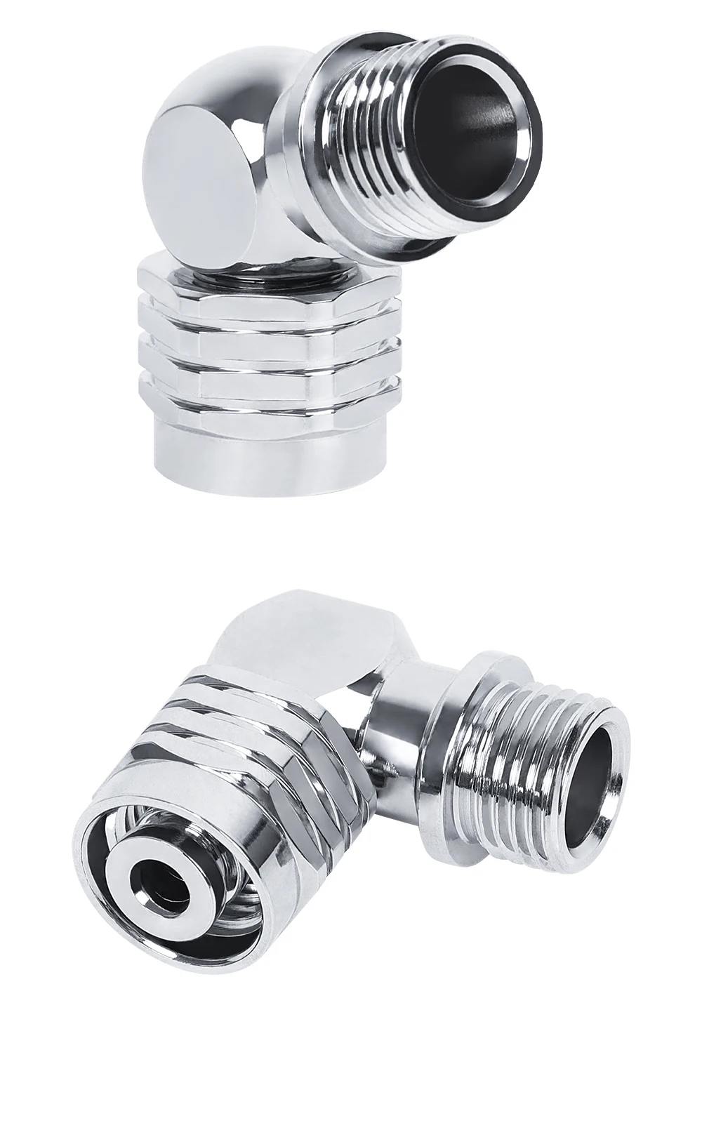 DIDEEP Zweite Stufe Regler Stecker Aluminium 90/110 Grad Winkel 2. Stufe Tauchen Regler Adapter Scuba Tauchen Zubehör – Detail 8