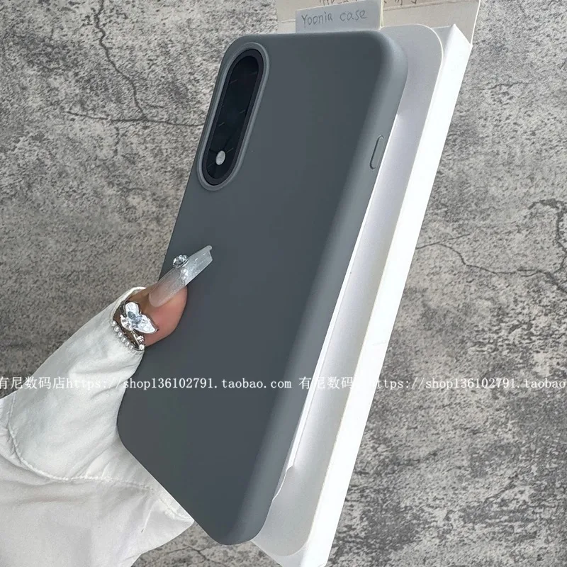 Premium Liquid Silicone Shockproof Back Cover with Smooth Microfiber Lining