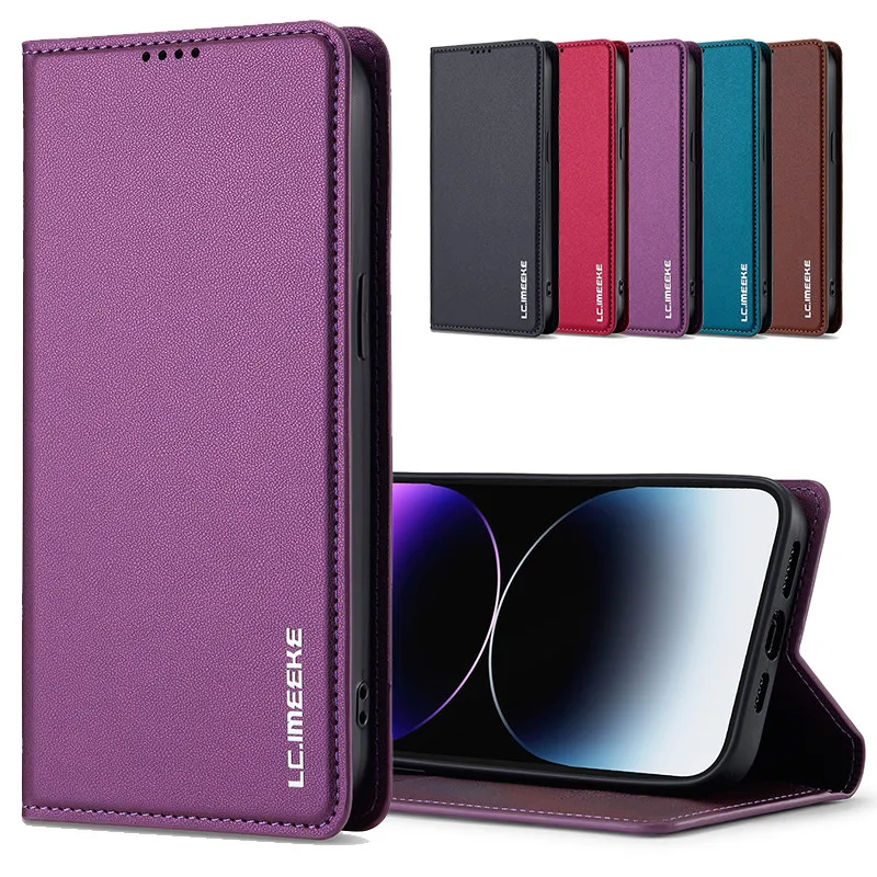 Premium Flip Magnetic Leather Phone Case – Elegant Protection for Samsung Galaxy Devices