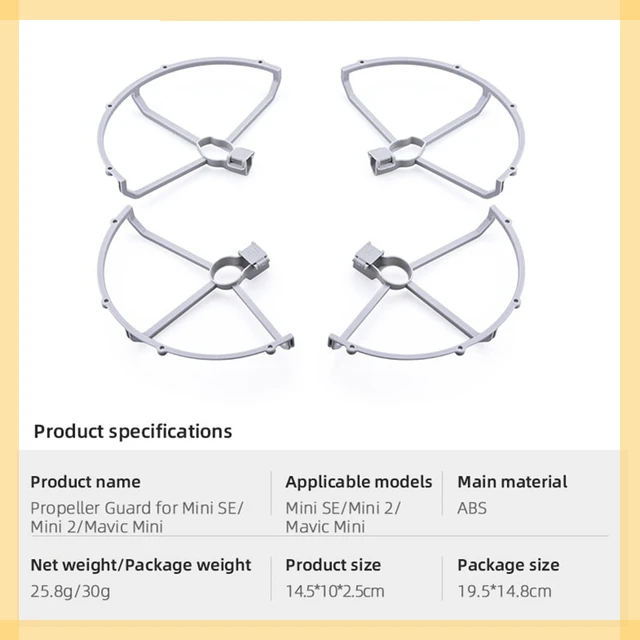 

Guard for DJI Mini 2/SE Quick Release Props Protection Bumper Anti-collision Blade Protector Cage Drone Accessory