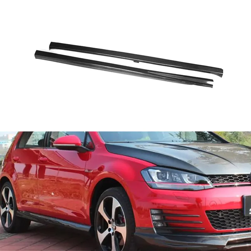 MK7CarbonFiberBodyKitSideBumperSkirtsFitforVWGOLFVII7GTI