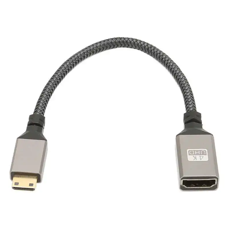 

HD Multimedia Interface Cable High Speed 4K 60Hz Mini Male to Female Adapter Cable for Tablet Camera Computer TV Monitor