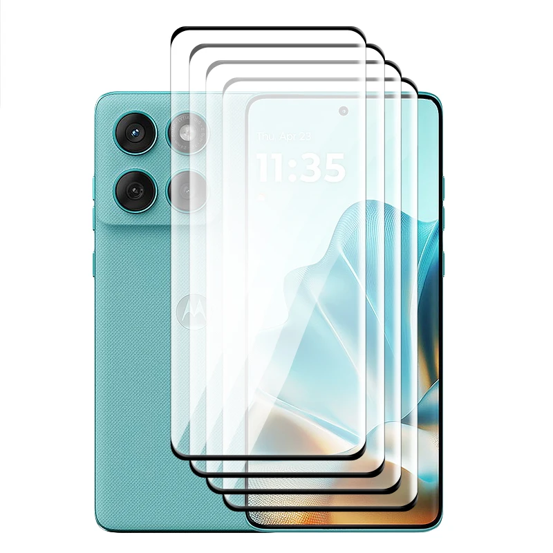 Premium Tempered Glass Full Cover 3D Curved Screen Protector with 9H Hardness and Lens Film