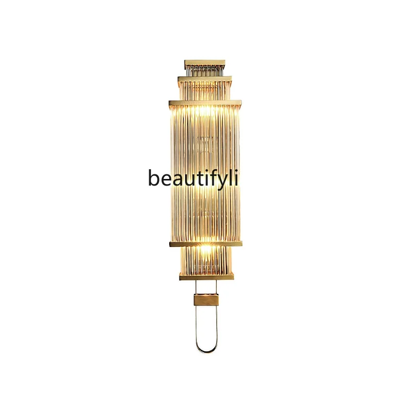 

Modern New Chinese Style Wall Lamp Light Luxury Background Wall Aisle Staircase Strip Wall Lamp