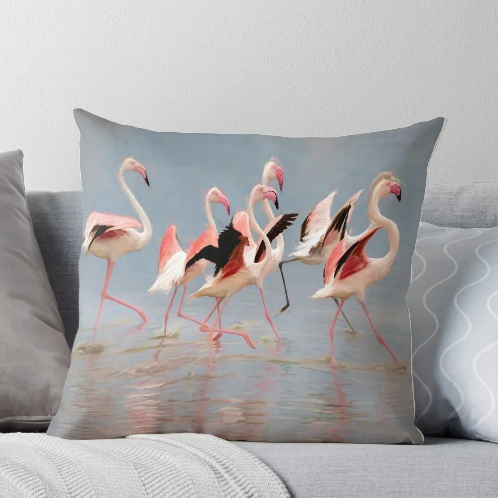 

Flamingo Parade Cushion Throw Pillow Custom Cushion Pillowcase Cusions Cover