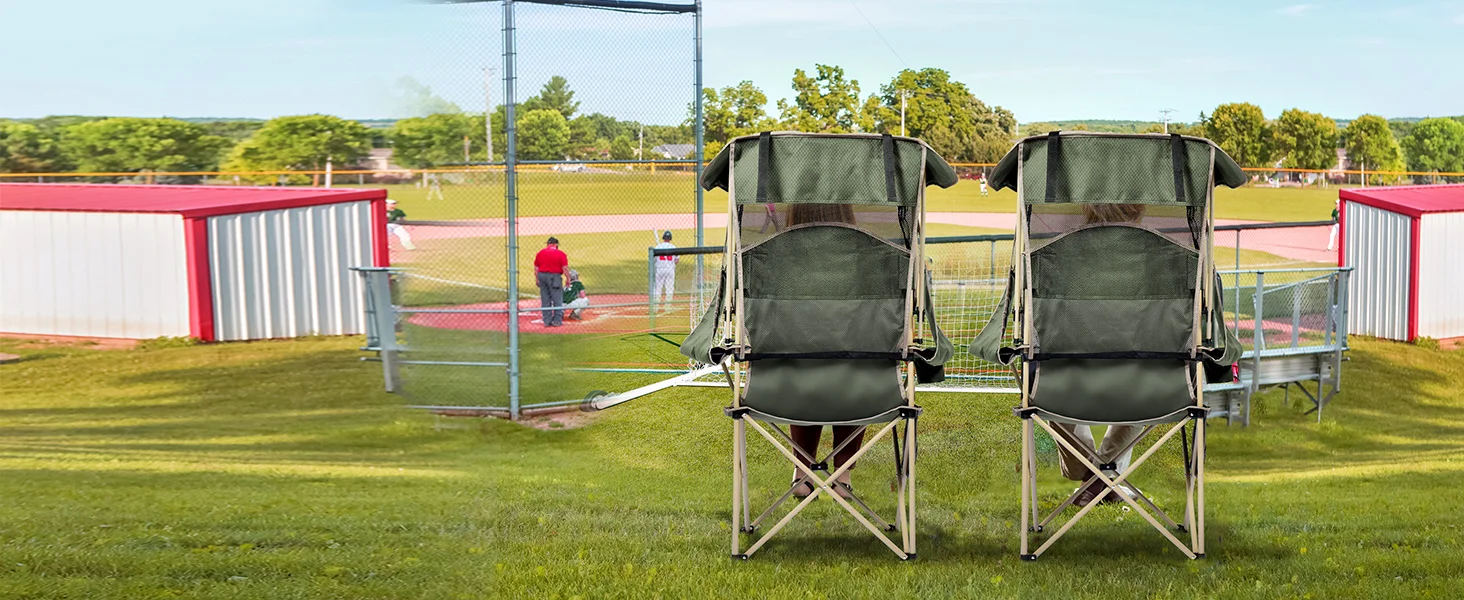 outside chairs for ballgames with shade