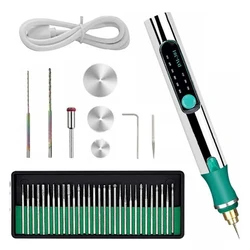Pluma amoladora eléctrica de alta calidad, Mini taladro rotativo de 3 velocidades variables, accesorios de máquina de grabado, herramientas eléctricas, 1 ud.