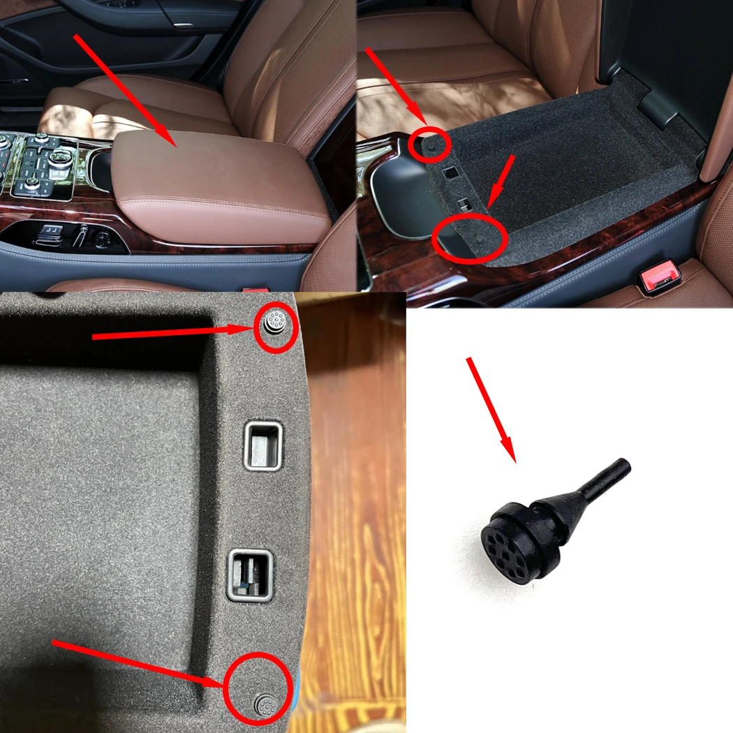 Console Central Traseiro Armrest Limiter, Protector Pad para AUDI A8 D4, Almofada De Borracha Substituir