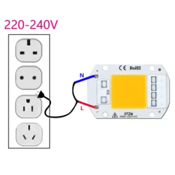 High Power LED COB Chip Light Bulb for Indoor and Outdoor Use, White (WarmWhite)