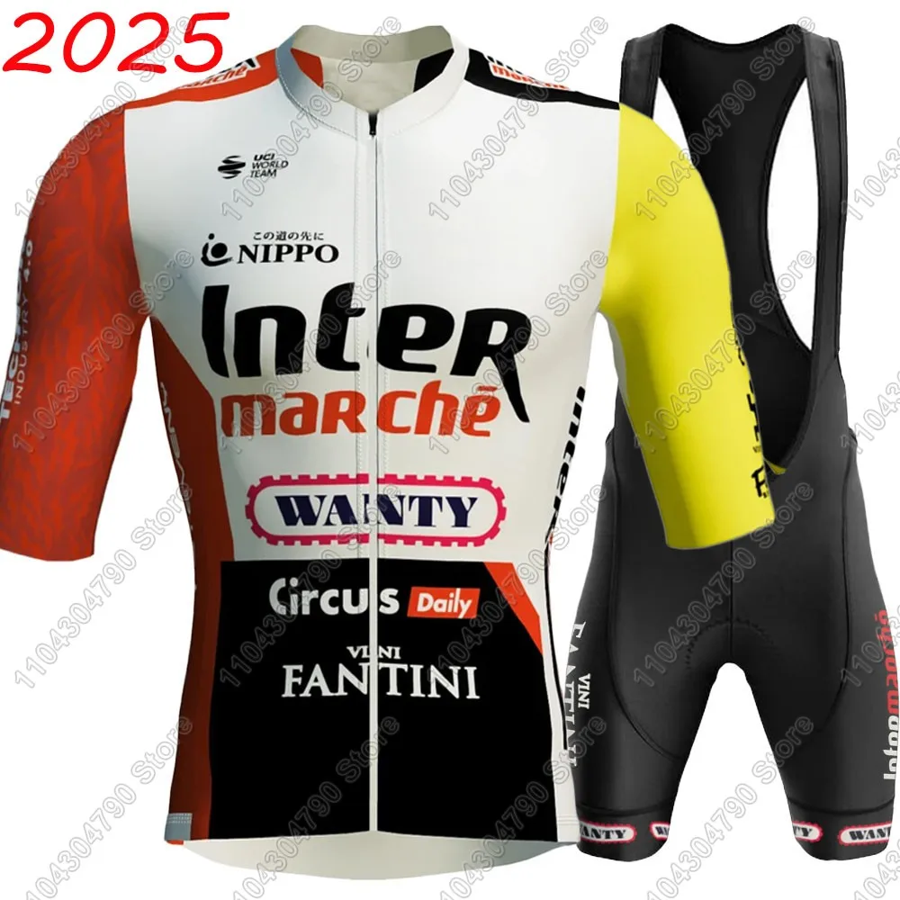 Team Wanty Cycling Jersey Set Mens Short Sleeve Belgium Clothing Road Bike Shirts Suit Bicycle Bib Shorts MTB Wear Maillot