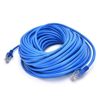 CCTV POE IP 카메라 시스템용 야외 방수 LAN 케이블 와이어, Cat5e 이더넷 네트워크 케이블, RJ45 패치