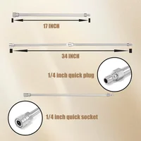 Pressure Washer Extension Wand Stainless Steel Body and Fitting with 1/4 Quick Connect 17 Inch Power Washer Lance 2