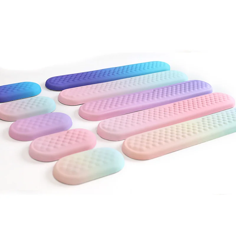 Keyboard Wrist Rest Pad Set Soft Memory Foam Mouse Pad Wrist Support Cushion Pain Relief Ergonomic Computer Mousepad