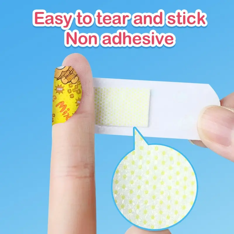 Wound Plaster Patches 120pcs/Lot Cartoon Animal Pattern Band Aid Hemostasis Adhesive Bandages First Emergency Kit Wound Plaster Patches Kids