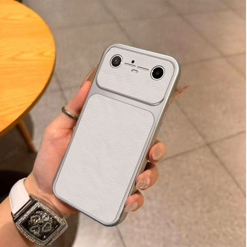 Luxury Plating PU Leather Shockproof Silicone TPU Phone Case