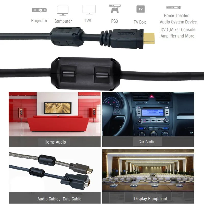  VAG HDMI Ŀ RFI EMI  ,   ̺,   Ʈ ũ , 13mm, 5 