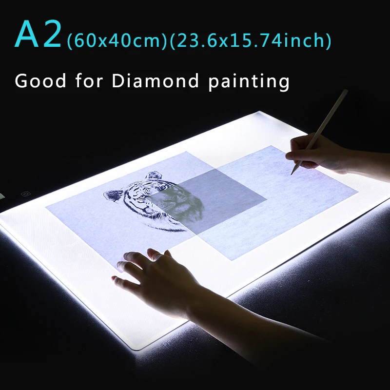 A2 Drawing Tablet LED Digital Graphics Light Pad Box Painting Tracing Panel diamond painting Accessories Copyboard Type C Power - Image 5