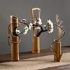 Japanese Creative Bamboo Tube Branch, Floral Shop Device, Home Room, Tea Table Decoration, Flower Arrangement, Garden Vase 1
