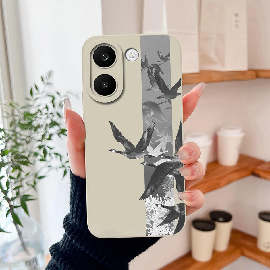 Creative Fruit Pattern Slim Silicone Phone Case with Lens Protection - Soft Back Cover
