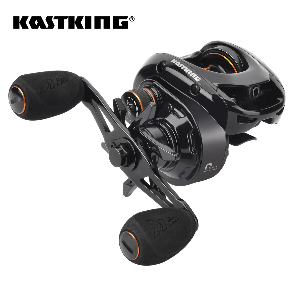 Fishing Reel KastKing Royal Legend XCD Long Cast Baitcasting Reel 7.2:1 Gear Ratio Freshwater Aluminum Spool 8 KG Drag
