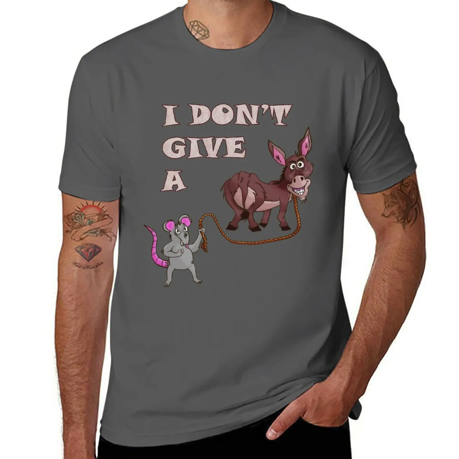 

I Don't Givea T-Shirt summer top tops Short sleeve tee men workout shirt