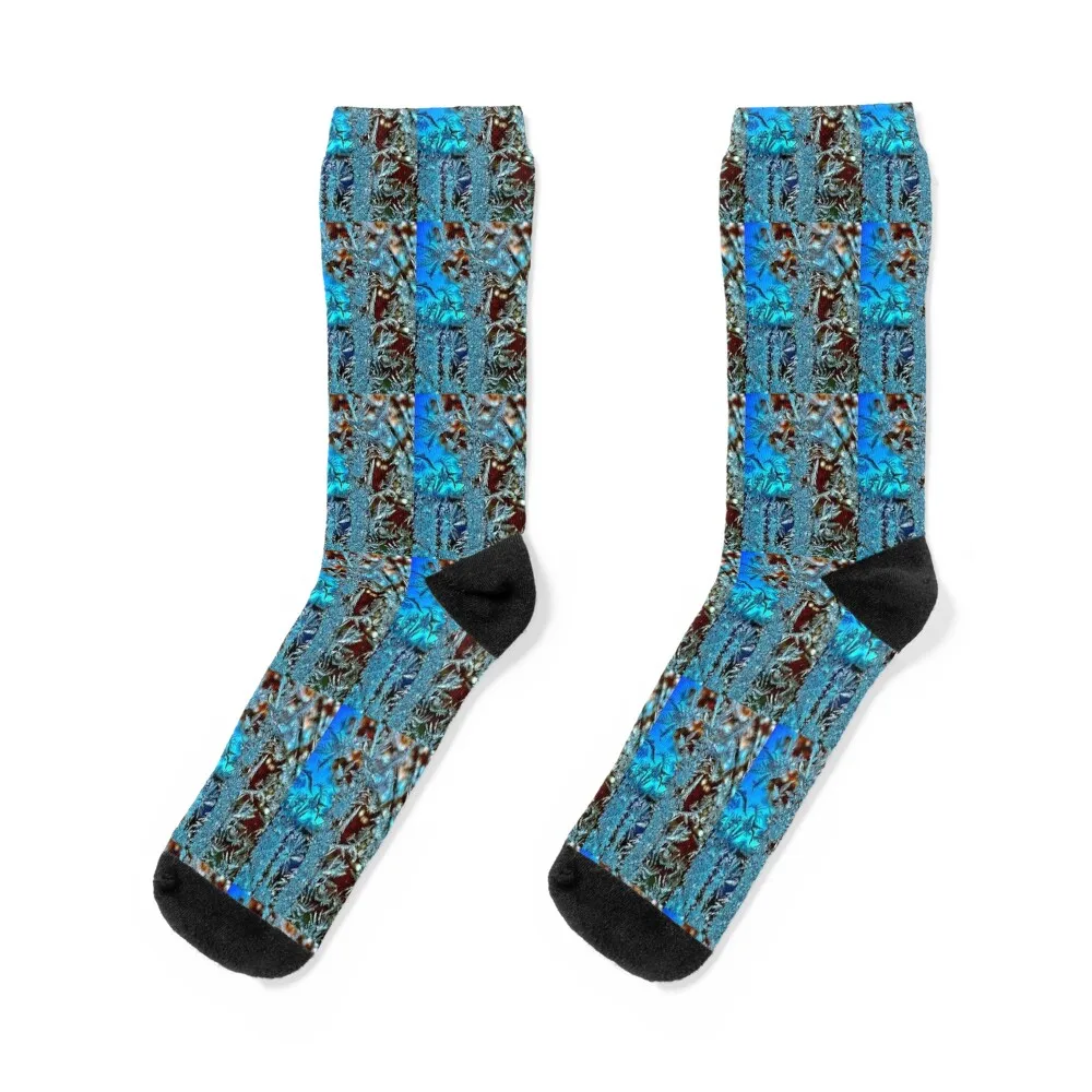 

Blue Frost Socks Toe sports Novelties gifts hiphop Socks For Girls Men's